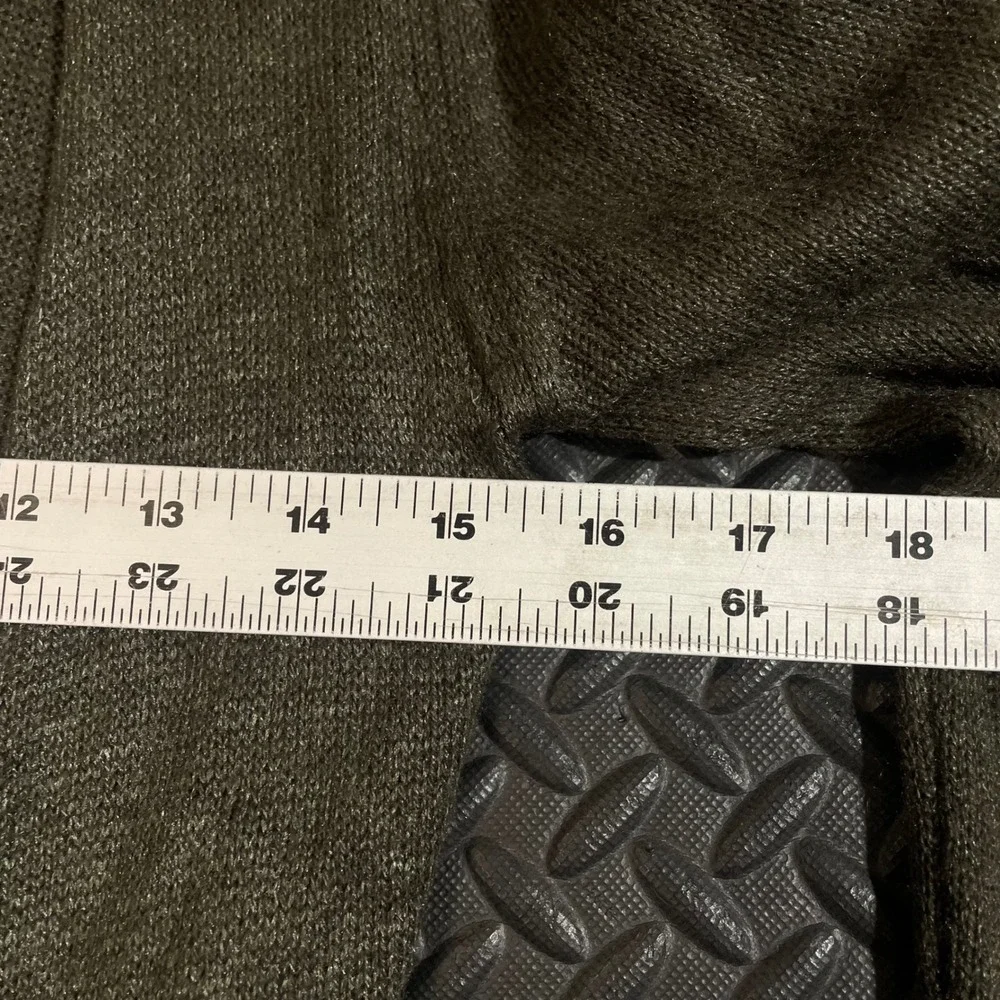 Acrobat Women's Dark‎ Green Silk Cashmere Knit Open Front Cardigan Sweater Small